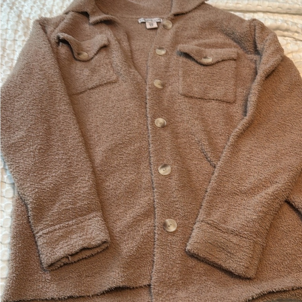 Sherpa buttoned sweater